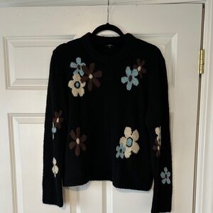 Rails Black Floral Sweater